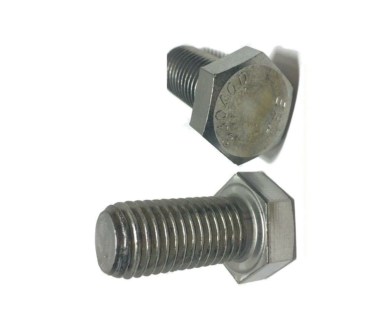 KolotovichTool Pack of 250, 5/8-11 x 1 1/2' Stainless Steel Hex Cap Screw/Bolt 18-8/304 Bulk Fastener Kit Bolt Set RE-7932DD