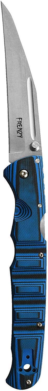 COLD STEEL Frenzy II 5.5' S35VN Razor-Sharp Blade 6.75' G-10 Handle Everyday Carry Tactical Folding Knife with Tri-Ad Locking Mechanism