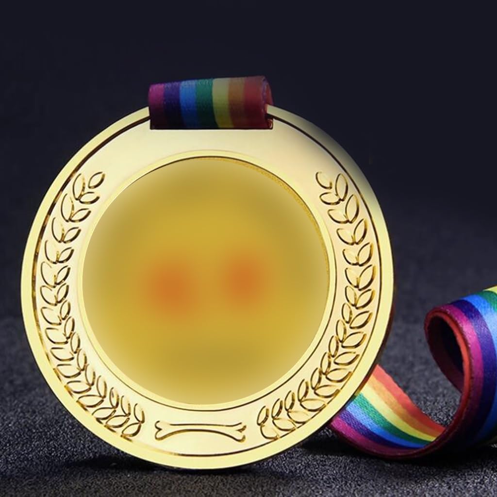 10-50 Pieces Marathon Race Gold Medal Track and Field Long Distance Sprint Race Champion Metal Commemorative Plaque Student Games Party Favors(50 Pieces)