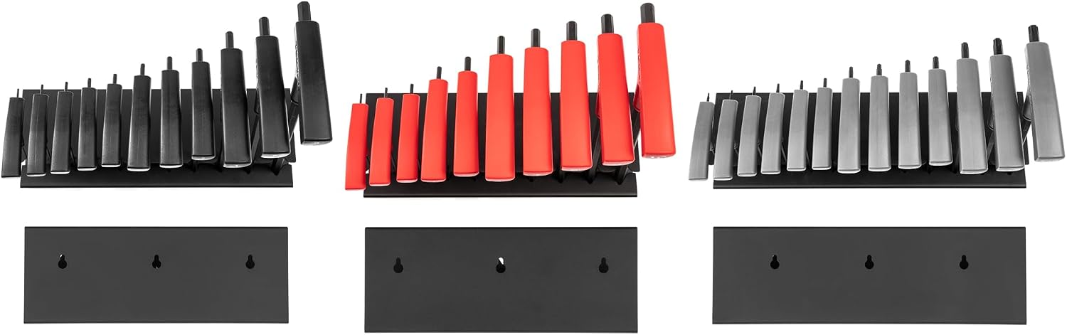 TEKTON Flat End Hex and Star T-Handle Key Set with Stands, 34-Piece (5/64-3/8 in., 2-10 mm, T6 - T50) | KEY92002