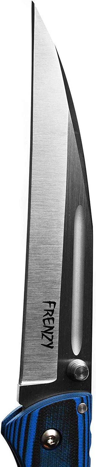 COLD STEEL Frenzy II 5.5' S35VN Razor-Sharp Blade 6.75' G-10 Handle Everyday Carry Tactical Folding Knife with Tri-Ad Locking Mechanism