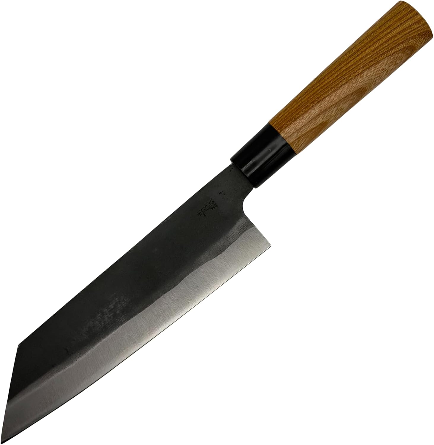 YOSHIDAHAMONO Bunka Knife 190mm – Aogami #2 Carbon Steel HRC 66–67 | Full Tang Zelkova Handle | 15-Degree Edge, Double-Edged Japanese Chef Knife, Made in Japan