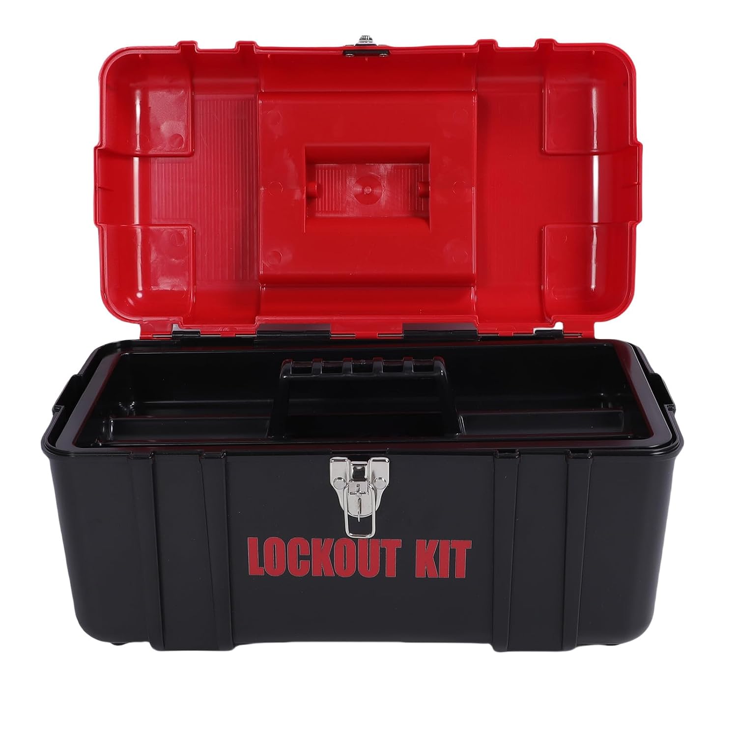 Lockout Tagout Kit Electrical Loto, Universal Safety Padlocks Set with Tags, Tool Box, Plug Lockout, Multi Pole Clamp On Circuit Breaker Group Lockouts Hasps for Industry