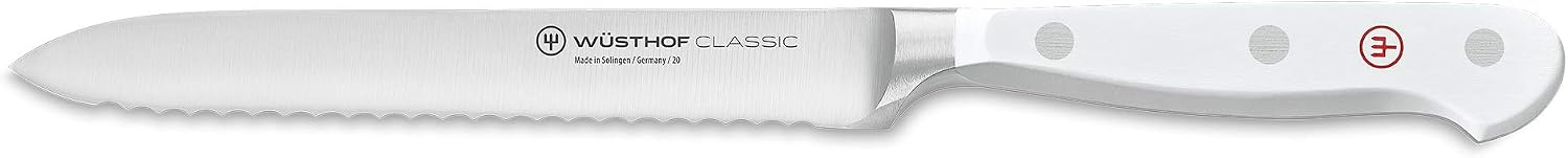 WÜSTHOF Classic White 5' Serrated Utility Knife