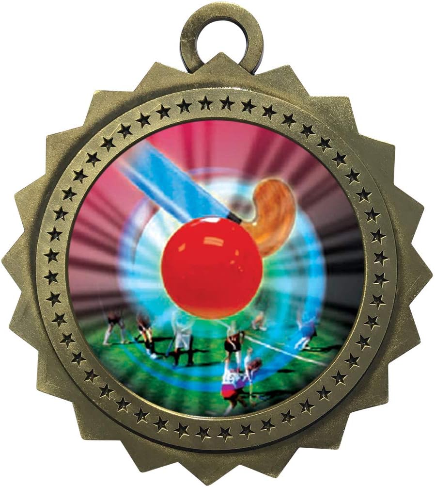 1 to 50 Packs Field Hockey Gold Medals Trophy Award with Free Custom Engraving D03-MY473