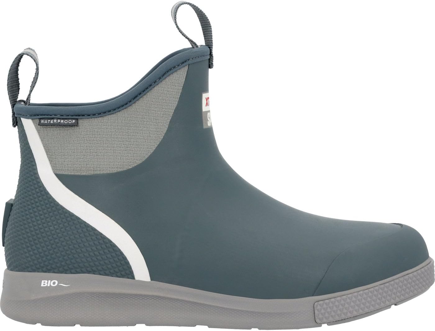 XTRATUF 6' Men's Ankle Deck Boot Sport - 30% Lighter, 100% Waterproof Rubber Fishing Footwear - Non-Marking, Slip-Resistant Outsole - Moisture-Wicking Liner