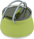 Restaurantware-Hi Tek 1 Liter Collapsible Camping Kettle, 20 Portable Cook Pots - With Perforated Lid, Stainless Steel Bottom, Silicone Camping Coffee Pots, With High Heat Nylon Handles, For Travel