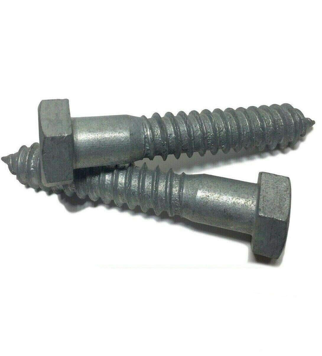 1/4' x 1 1/2' - Hex Head Lag Screw/Bolt Hot Dipped Galvanized HDG 1000 Pcs Lag Screws B2B