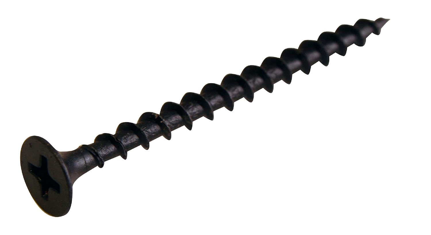 8-15X1 5/8 Fine Thread Drywall Screws | Phillips | Bugle Head | Steel | Black Oxide (Quantity: 2000)
