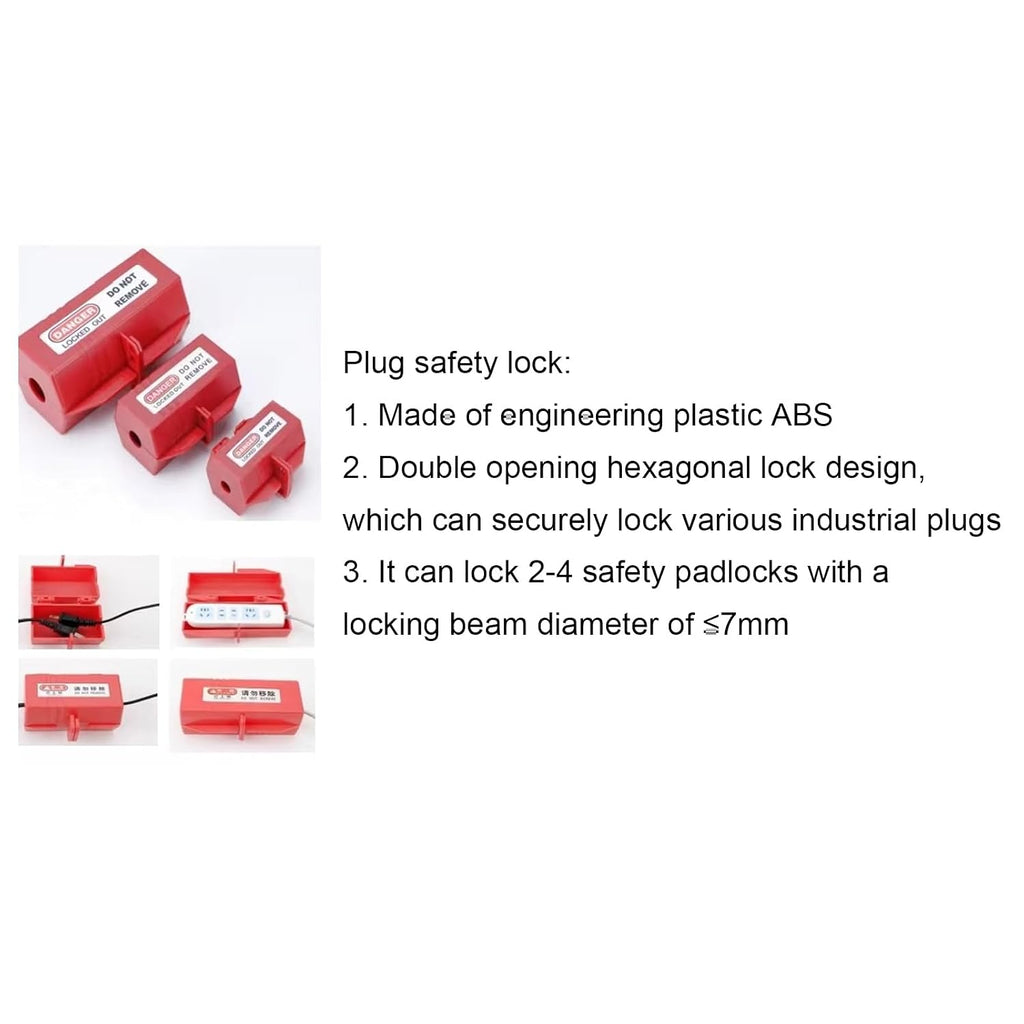 Lockout Tagout Kit Electrical Loto, Safety Padlocks Set with Tags, Tool Case, Plug Lock Out, Multi Pole Clamp On Circuit Breaker Lock Group Lockouts Hasps for Industry
