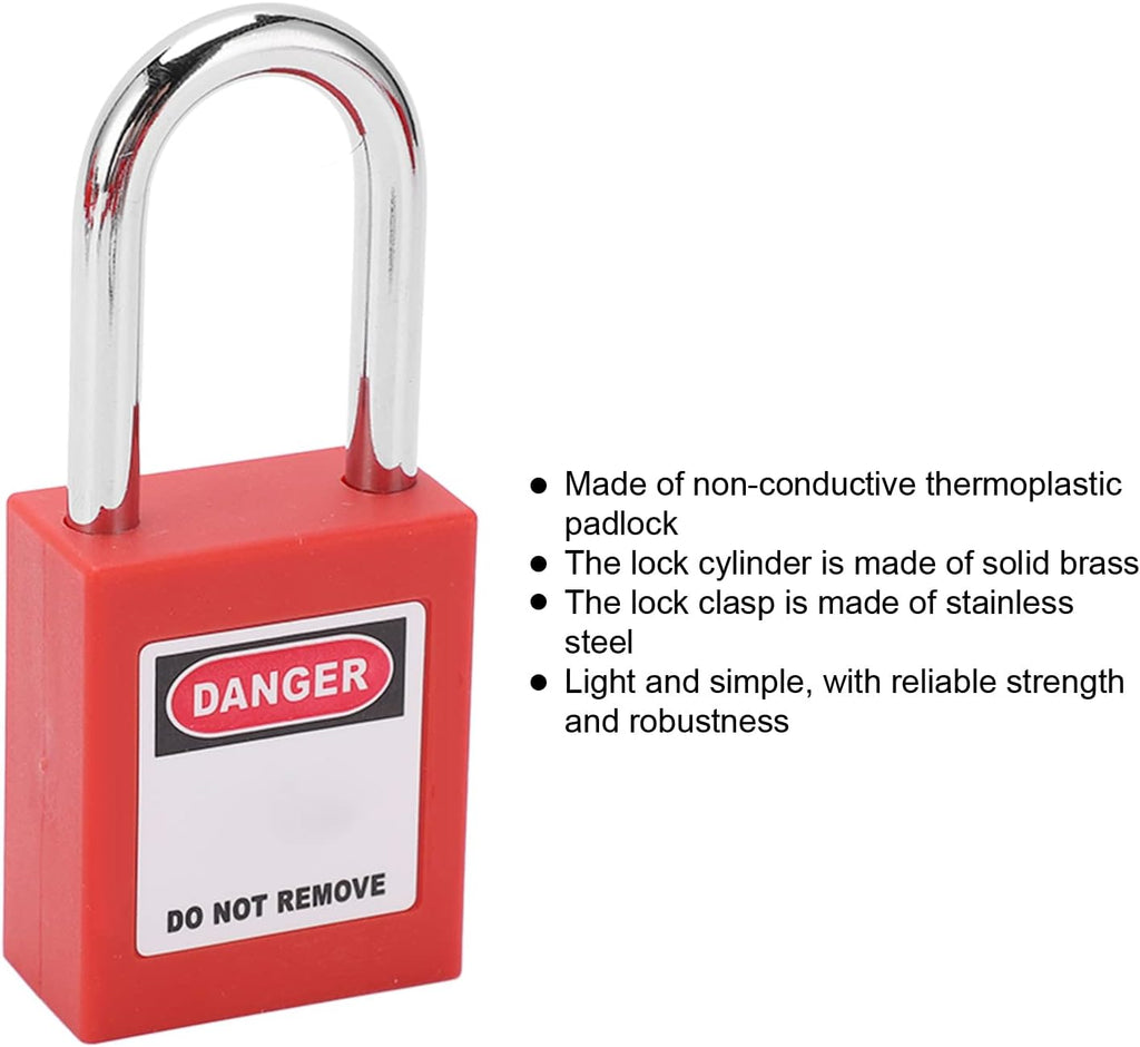 Dura Safety Padlocks and Lockout Tagout Loto Gear,Comprehensive Lockout Tagout Kit,for Lockout Hasp and Tags