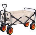 Folding Wagon Cart Beach Wagon Grocery Wagon Outdoor Utility Wagon 8' Wheel Portable Collapsible Camping Cart Garden Shop Sport Beach Hand Trolley Bearing 150 Kg Garden Wagon Utility Wagon Grocery Car