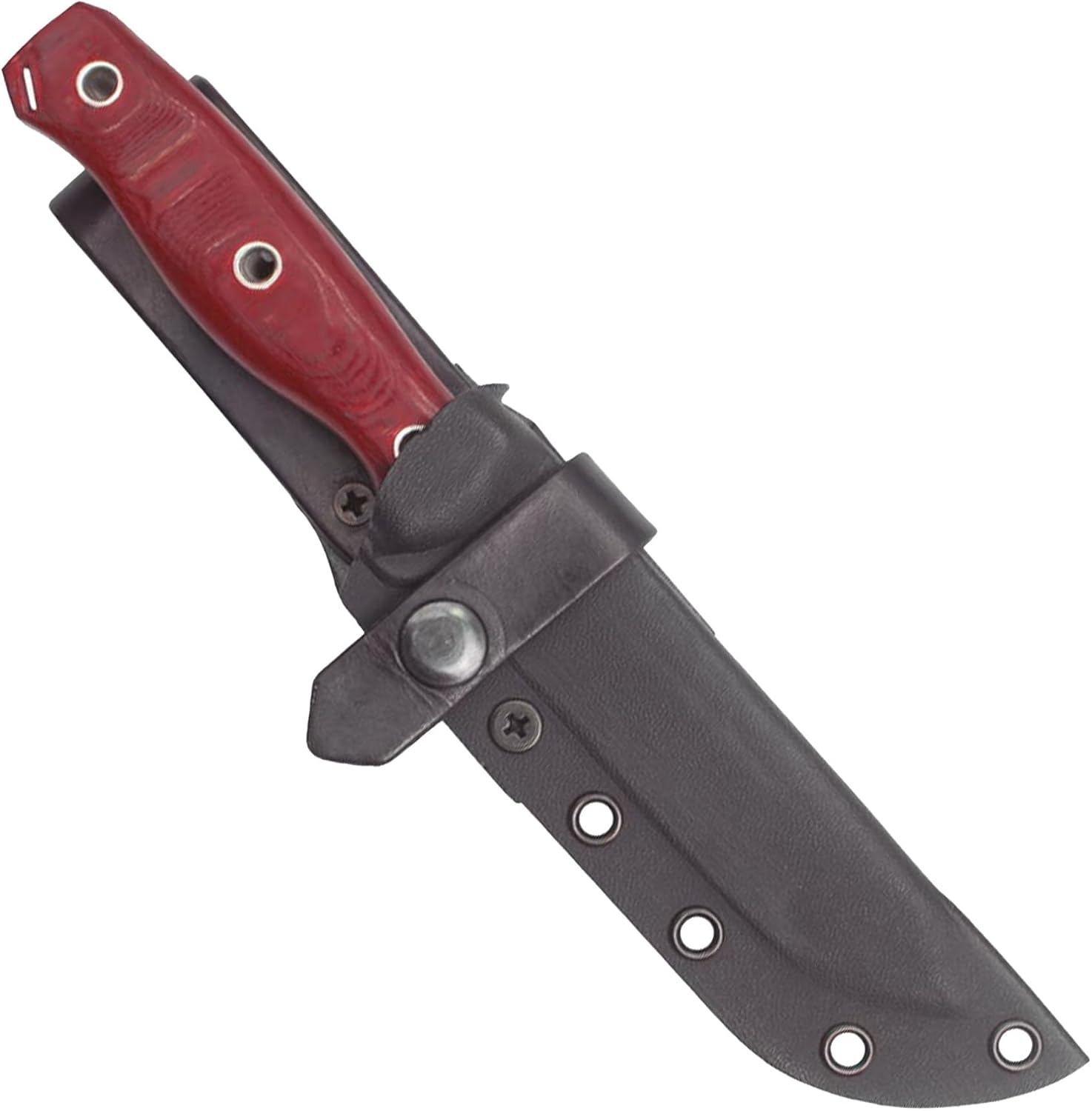 Condor Bushcraft Bliss Knife - 1075 High Carbon Steel - Walnut Handle - Small Fixed Blade Knife with Kydex Leather Loop Sheath - 3mm Thick - 4.8in Blade - 9.8oz