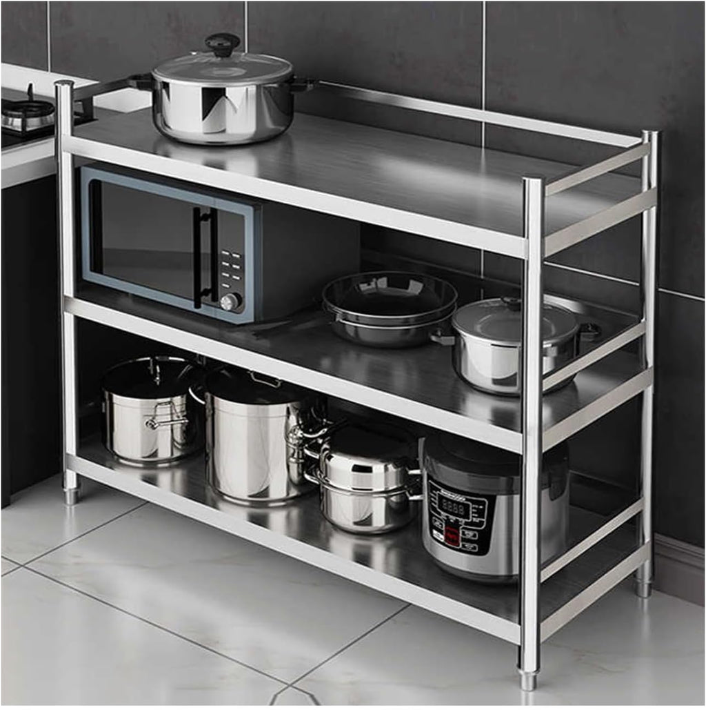 Kitchen Baker Rack，Microwave Stand with Storage，Bakers Racks for Kitchens，Easy to Clean, Strong Load-Bearing Capacity, Suitable for Home and Kitchen.(60 * 30 * 100CM)