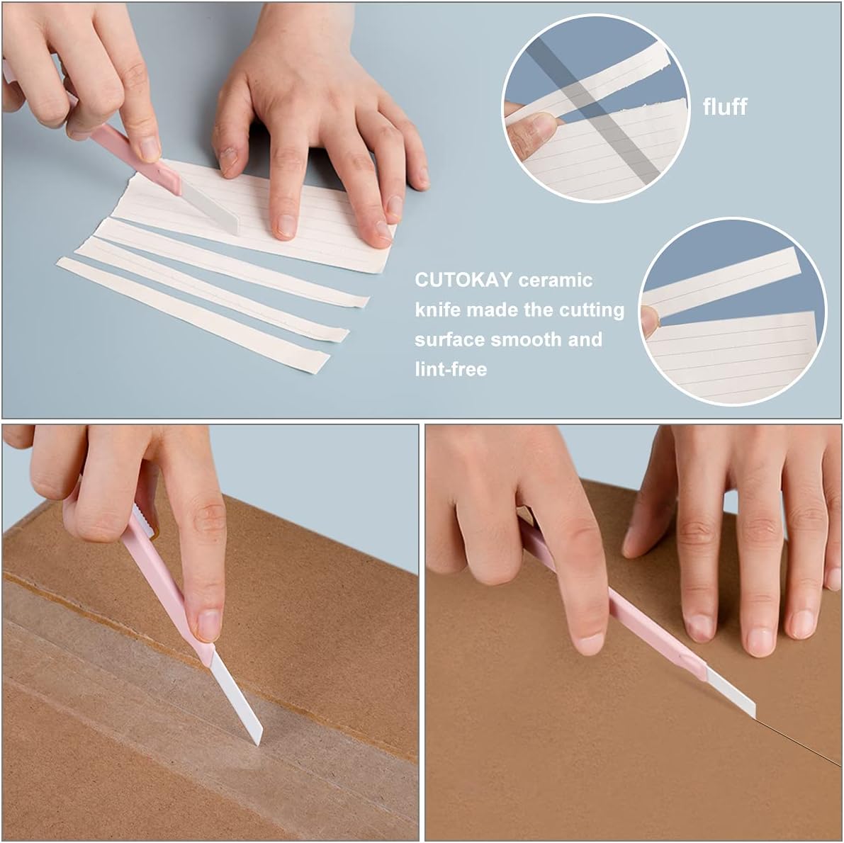 Ceramic Spare Blades 9mm Wide Cutokay Box Cutter refill Utility Knife Blades [420 blades]
