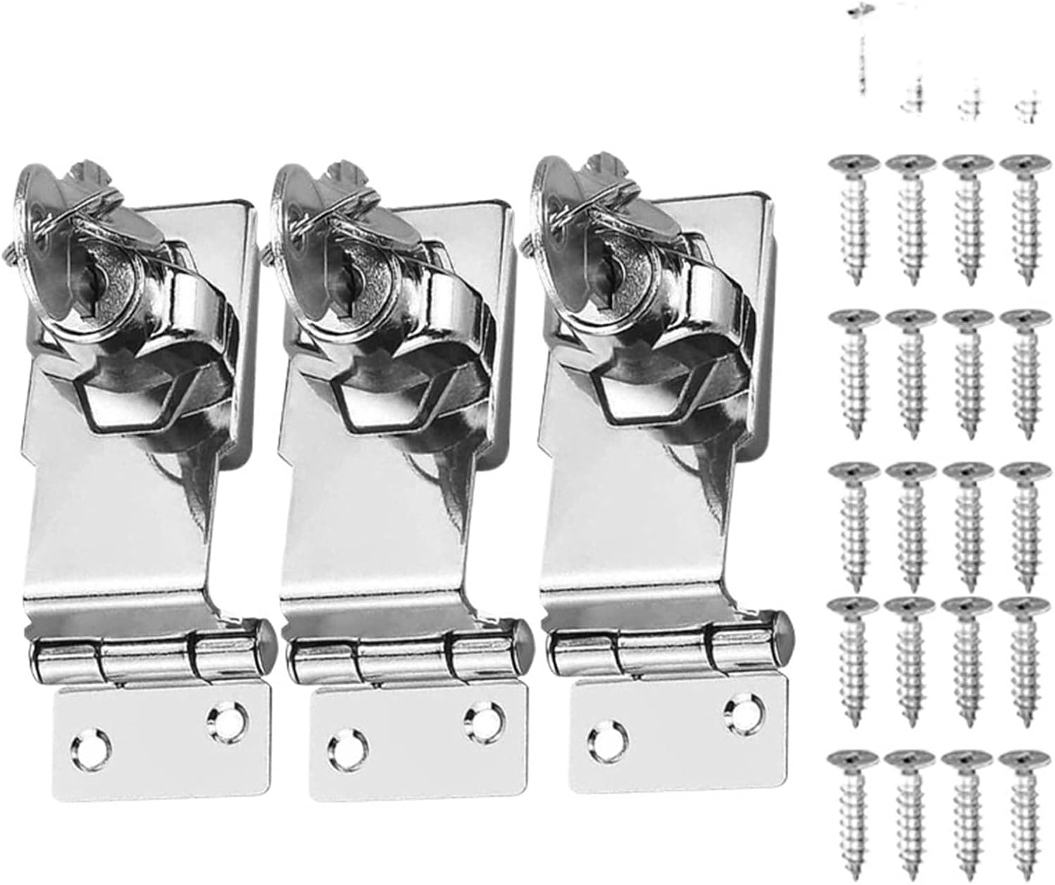 keyed hasp lock, Keyed Hasp Lock Pack of 3 2.5-4 inch(4 inch3PCS)