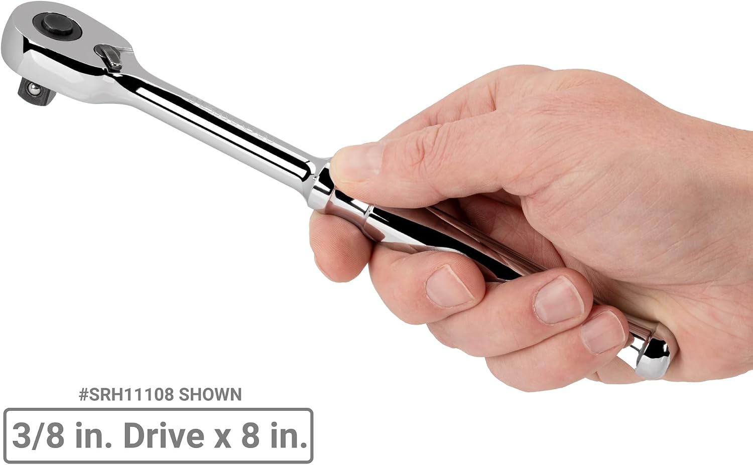 TEKTON 1/4, 3/8, 1/2 Inch Drive Quick-Release Ratchet Set (3-Piece) | SRH91100