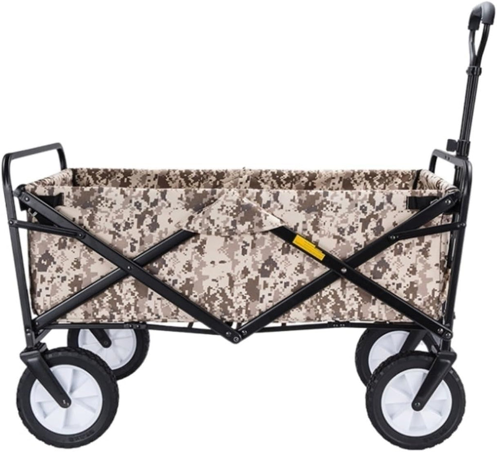 Trolley Cart Folding Utility Wagon Cart Garden Camping Collapsible Wagon Sports Wagon Heavy Duty for Outdoor Festivals Camping Camping Cart Garden Wagon