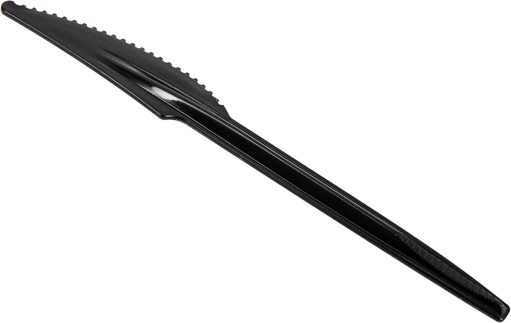 Mind Reader Knife Refill for CUTDISPBK-BLK, Plastic Utensils, Restaurant, Breakroom, 6.5' L x 0.75' W x 0.2' H, 100 pcs, Black (Pack of 10)