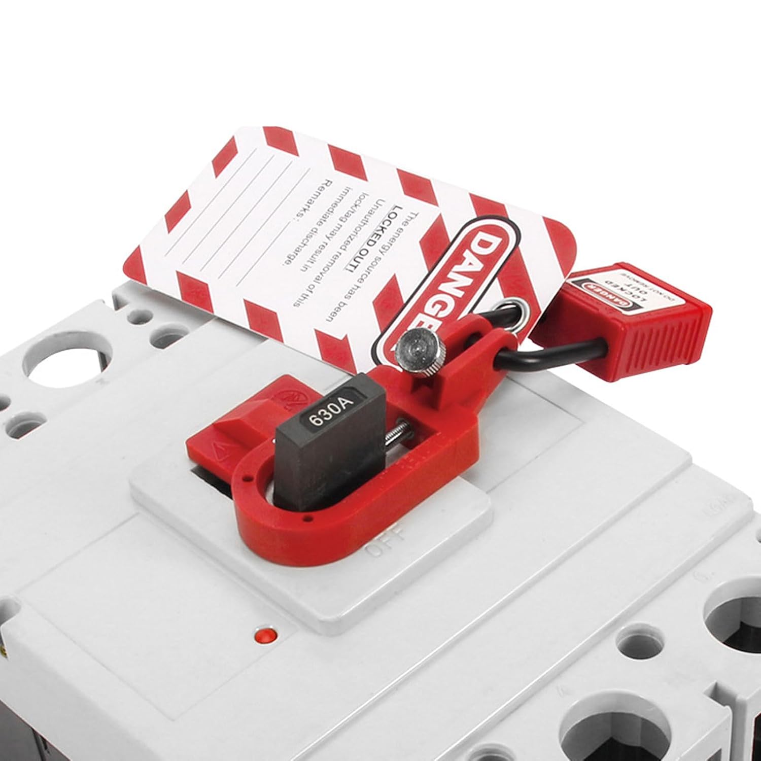 Lockout Tagout Kit Electrical Loto, Safety Padlocks Set with Tags, Tool Case, Plug Lock Out, Multi Pole Clamp On Circuit Breaker Lock Group Lockouts Hasps for Industry