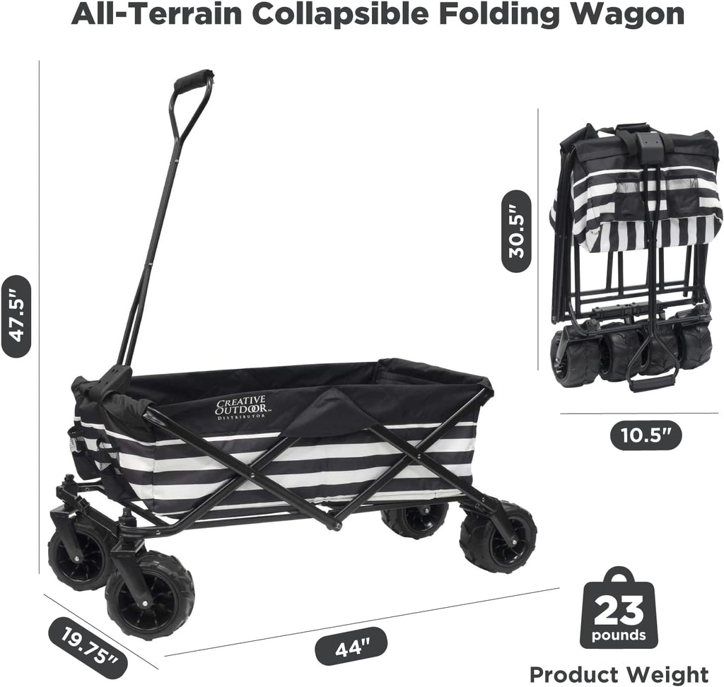 Creative Outdoor Original Folding Wagon All-Terrain Wheels