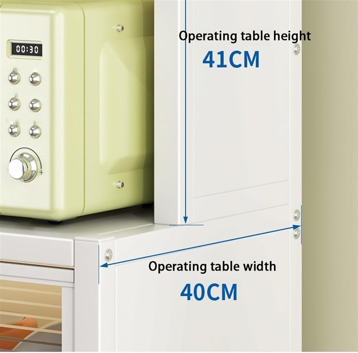 Microwave Stand with Storage - 5/6 Tier Bakers Rack Organizer with Drawers and Flip Doors for Kitchen and Living Room Utility Shelf