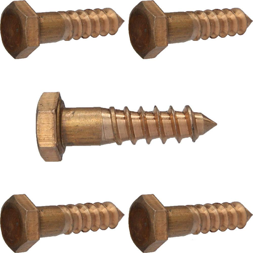 Lag Screw Bolt Hex Head Silicon Bronze Grade 5/8' x 8' 1 Pcs lag Screws B2B