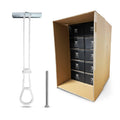 250-Pack 3/16'-24 Heavy Duty Quick Toggle Anchors with Bolts Set | for Drywall, Metal Studs, and Concrete Block | Holds 240+ Lbs. | 250 Toggles + 250 Bolts