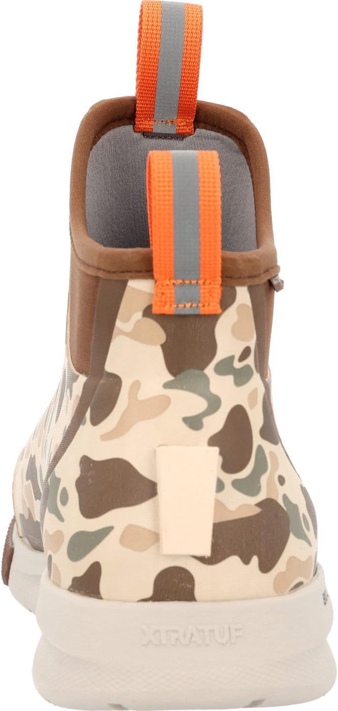 XTRATUF 6' Men's Ankle Deck Boot Sport - 30% Lighter, 100% Waterproof Rubber Fishing Footwear - Non-Marking, Slip-Resistant Outsole - Moisture-Wicking Liner