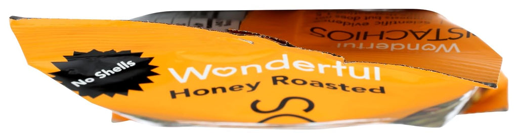 Wonderful No Shell Honey Roasted Pistachios, 2.25 Ounce - 24 per case.