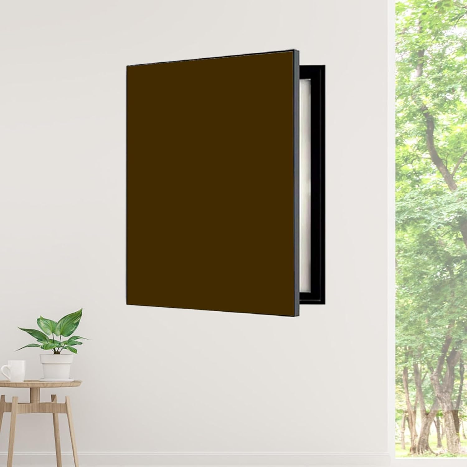 Electrical Panel Cover Decorative Electrical Panel/fuse Box Cover, Solid Color Breaker Box Cover, Circuit Breaker Panel Cover Available in Different Frame Colors(Style17,WXH-60 x 70CM-23.6 x 27.6')