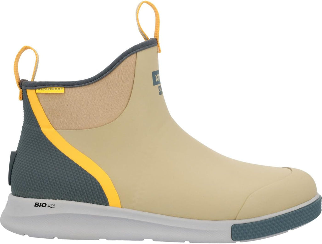 XTRATUF 6' Men's Ankle Deck Boot Sport - 30% Lighter, 100% Waterproof Rubber Fishing Footwear - Non-Marking, Slip-Resistant Outsole - Moisture-Wicking Liner