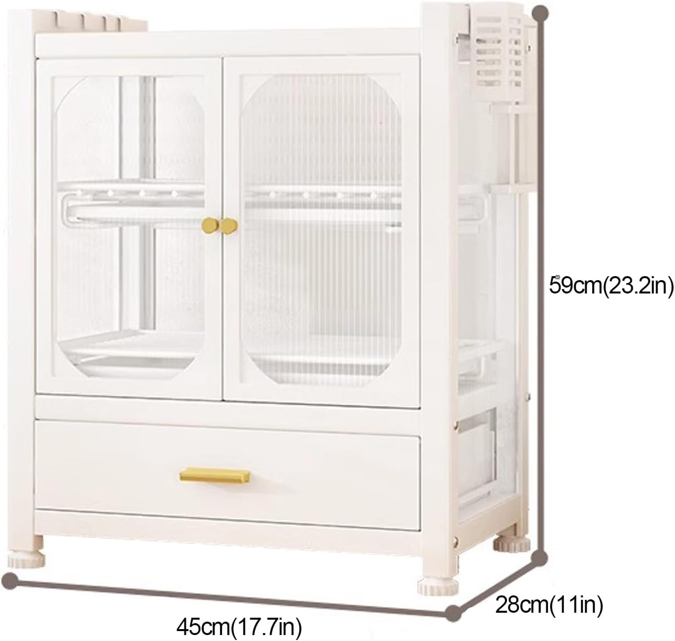 Microwave Stand, Bakers Rack with Storage, Dish Drying Rack, Kitchen Countertop with Drawers Dish Cabinet, Kitchen Storage Cabinet (Color : B)