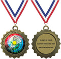 1 to 50 Packs Lacrosse Gold Medals Trophy Award with Free Custom Engraving D03-MY431