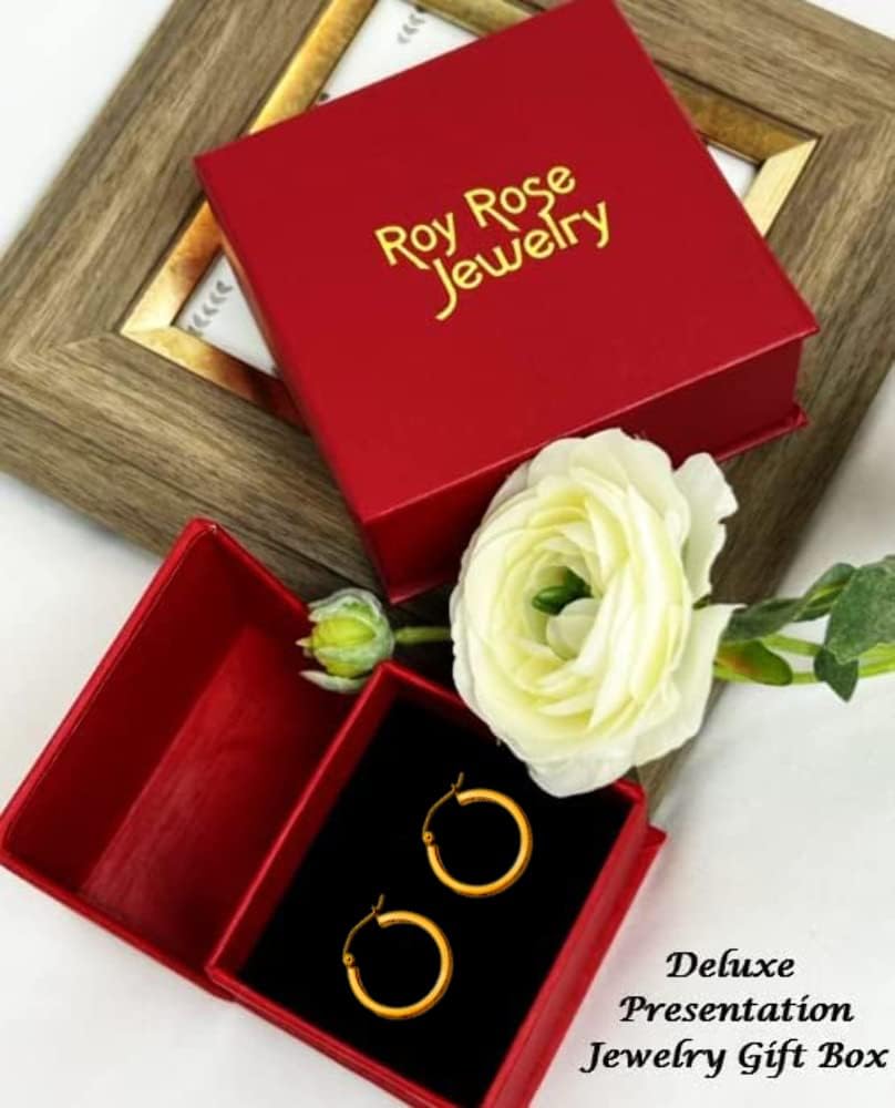 Roy Rose Jewelry 10K or 14K Yellow Gold Birthstone Kids Boy Girl Charm Pendant for Necklace - All Months