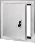 Premier by Dynasty Hardware 14x14 Universal Aluminum Access Panel Door with Keyed Latch, Insulated for Exterior Application Use, Wall or Ceiling Mounted for Drywall, Plumbing, Electrical, 2400 Series