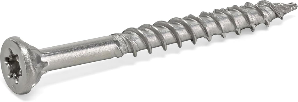 Power Pro 48625 Wood Screws, #8 x 1, Premium Stainless Marine Screws, Rust Resistant, Stainless Steel, 5lb Tub, 860 pcs