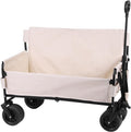 Collapsible Heavy Duty Wagon with Big Wheels Large Capacity Collapsible Wagon Cart for Groceries Garden Sport
