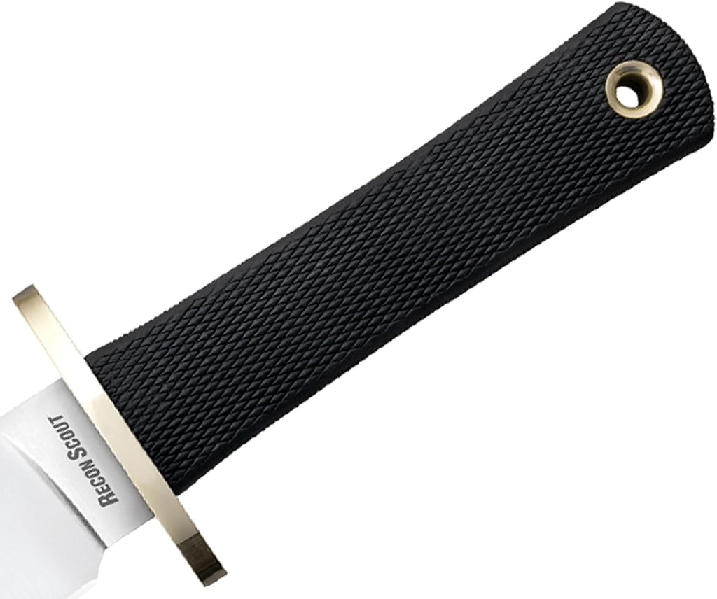 Cold Steel Recon Scout 7.5' CPM 3V Razor-Sharp Clip Point Blade 5' Kray-Ex Handle Tactical Fixed Blade Knife w/Secure-Ex Sheath