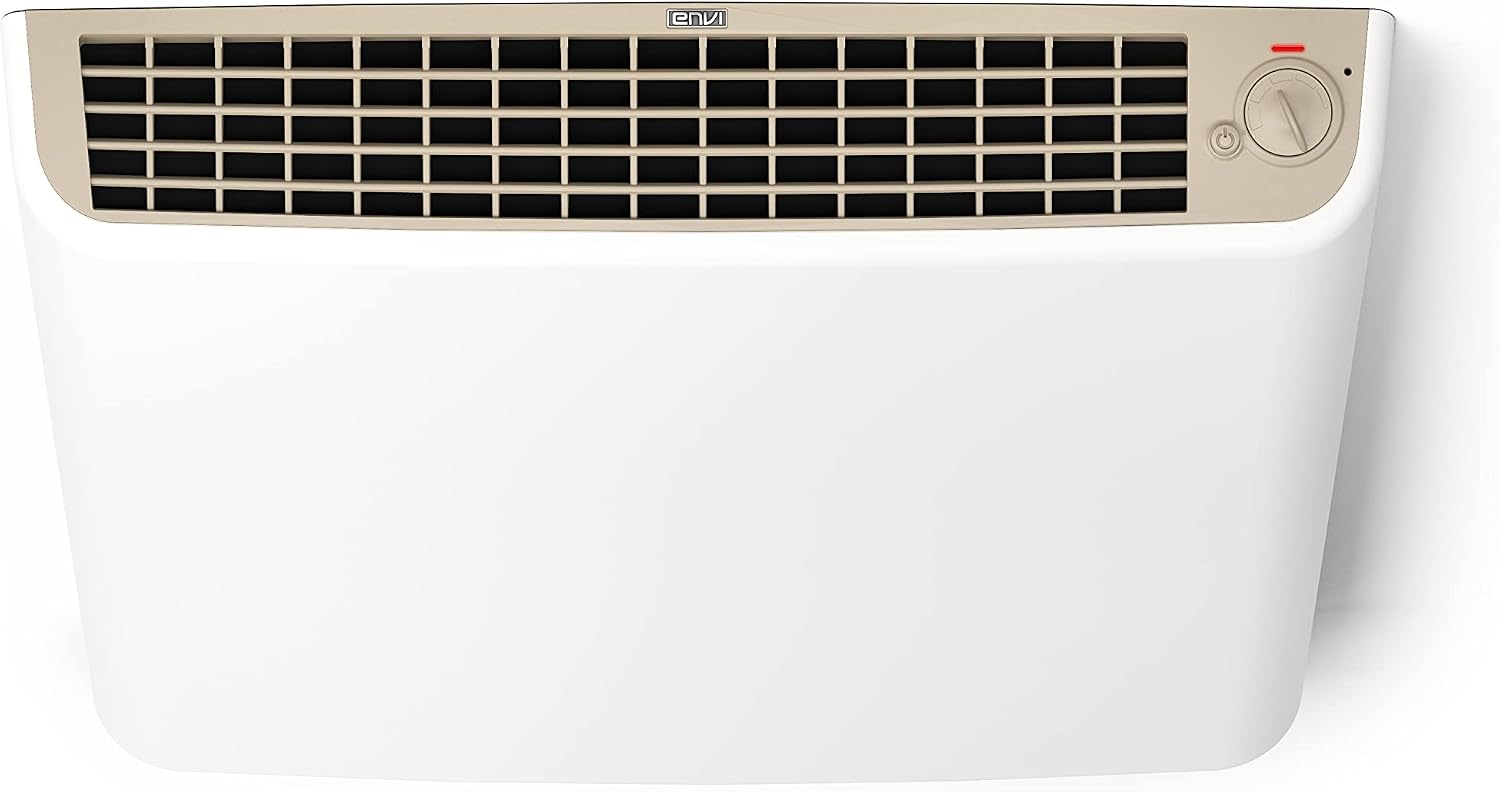 EnviMAX Plug-in Electric Panel Wall Heaters for Large Rooms, 1000 Watts, 24/7 Heating w/Safety Sensor Protection, Patented Quiet Fan-less Design, Easy 2-Min Install, Indoor Space Heater, Made in USA