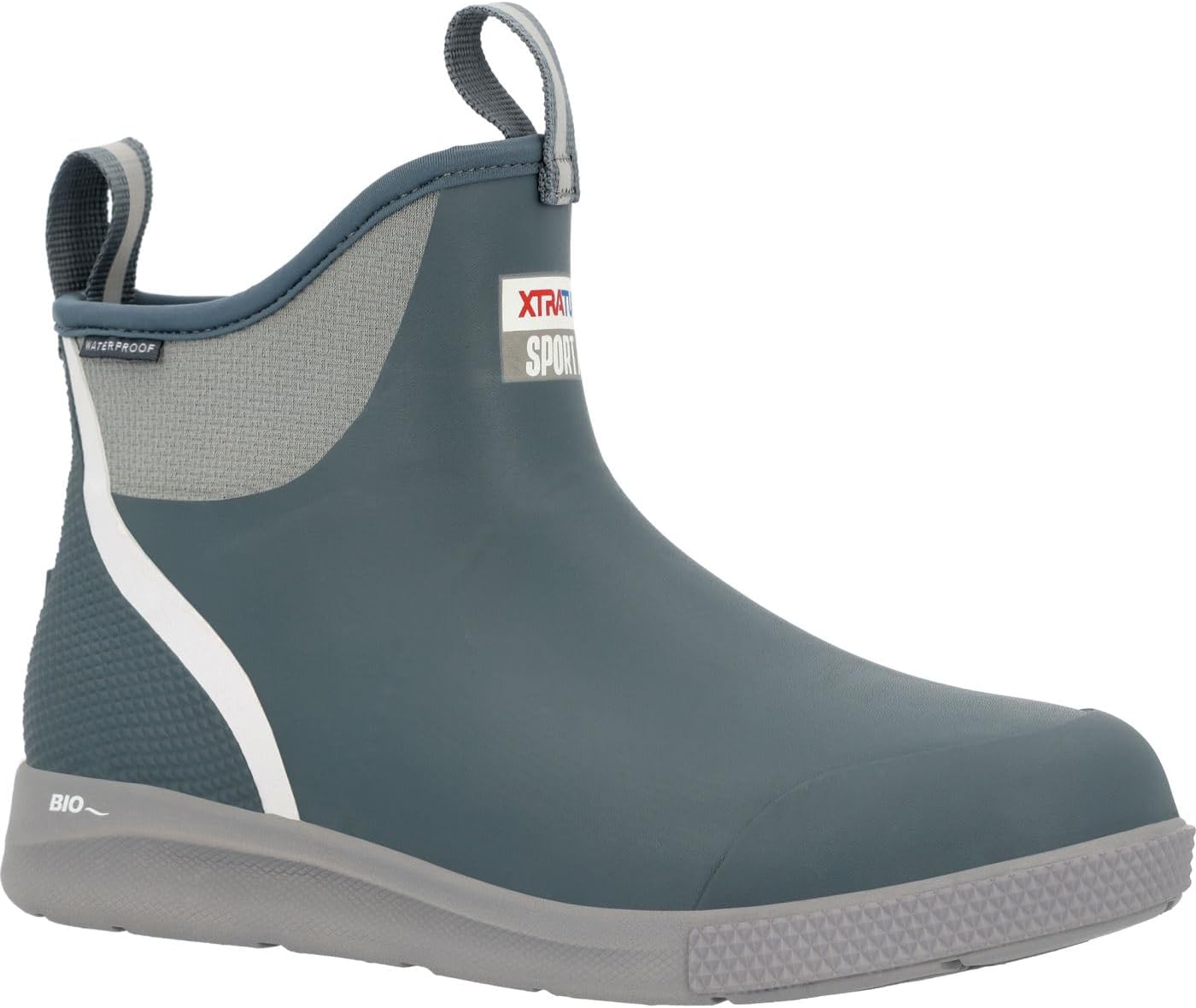 XTRATUF 6' Men's Ankle Deck Boot Sport - 30% Lighter, 100% Waterproof Rubber Fishing Footwear - Non-Marking, Slip-Resistant Outsole - Moisture-Wicking Liner