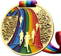 10-50 Pieces Marathon Race Gold Medal Track and Field Long Distance Sprint Race Champion Metal Commemorative Plaque Student Games Party Favors(50 Pieces)