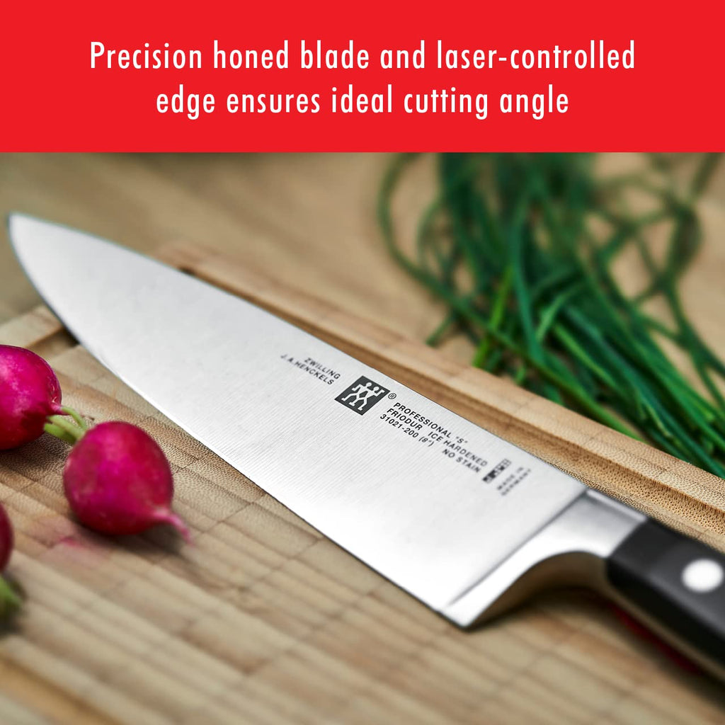 ZWILLING Professional S 18-Piece Razor-Sharp German Block Knife Set, Made in Company-Owned German Factory with Special Formula Steel perfected for almost 300 Years, Dishwasher Safe