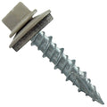 Metal ROOFING SCREWS: (1000) 10 x 1' Ash Gray Hex Head Sheet Metal Roof Screw. Self starting metal to wood siding screws. EPDM washer. Colored head