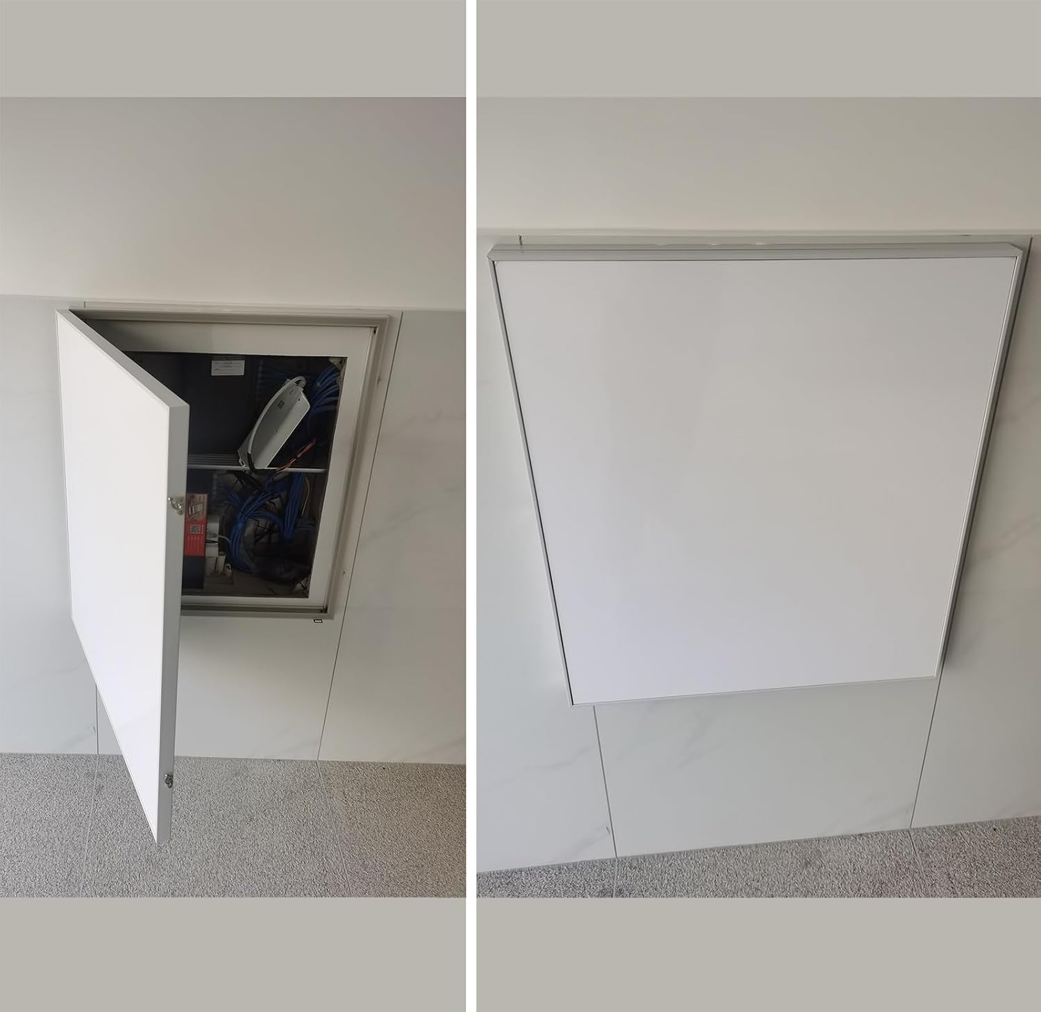 Electrical Panel Cover Minimalist Color Breaker Box Cover, Wall-Mount Circuit Breaker Panel Lid, Replacement Electrical Panel Cover, (Style11,WXH-60 x 80CM-23.6 x 31.5)