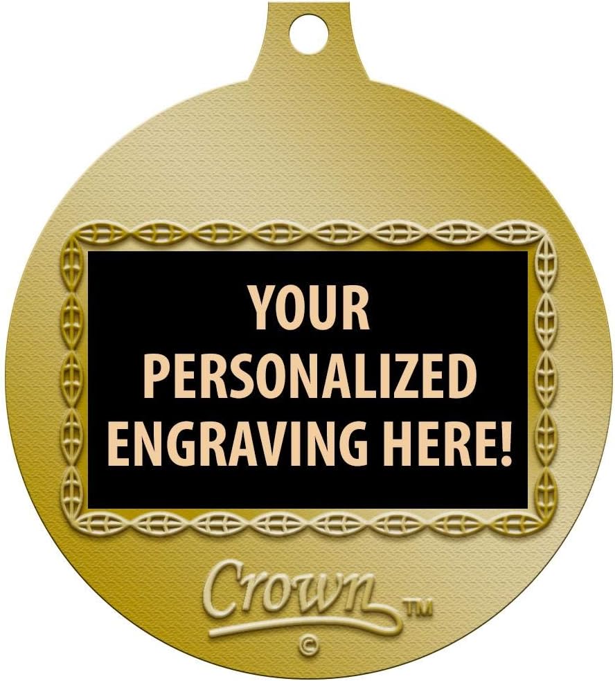 Soccer Medals, 2' Gold Soccer Medal Award with Free Custom Engraving Prime
