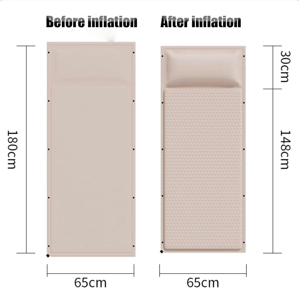 Car Air Mattress Foldable for Jaguar XF Sportbrake X260 X250 Sport Brake Wagon Estate 2013-2025, Back Seat Camping Bed Breathable Airbed Auto-Inflation,Beige Twin