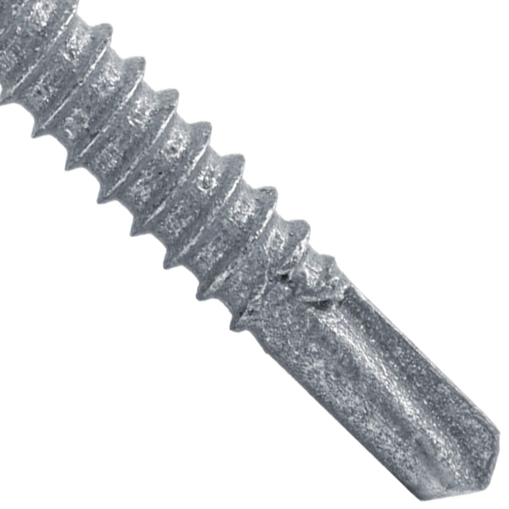 12 x 2 Brown Type 3 Metal Roofing Screws - Hex Head Drill Point - 9/16' EPDM Washer. 4 X 250 Bags - 1,000 Screws