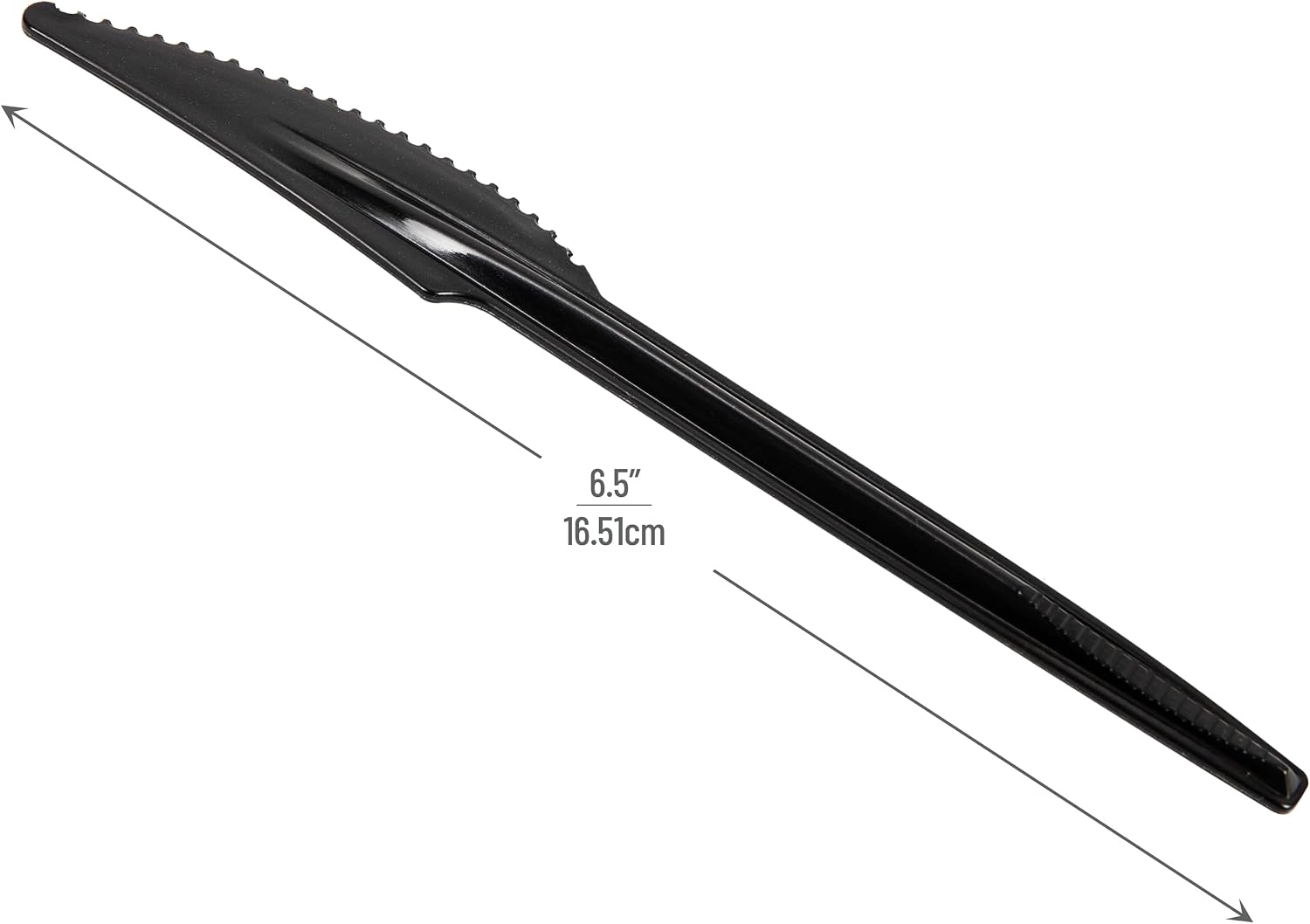 Mind Reader Knife Refill for CUTDISPBK-BLK, Plastic Utensils, Restaurant, Breakroom, 6.5' L x 0.75' W x 0.2' H, 100 pcs, Black (Pack of 10)