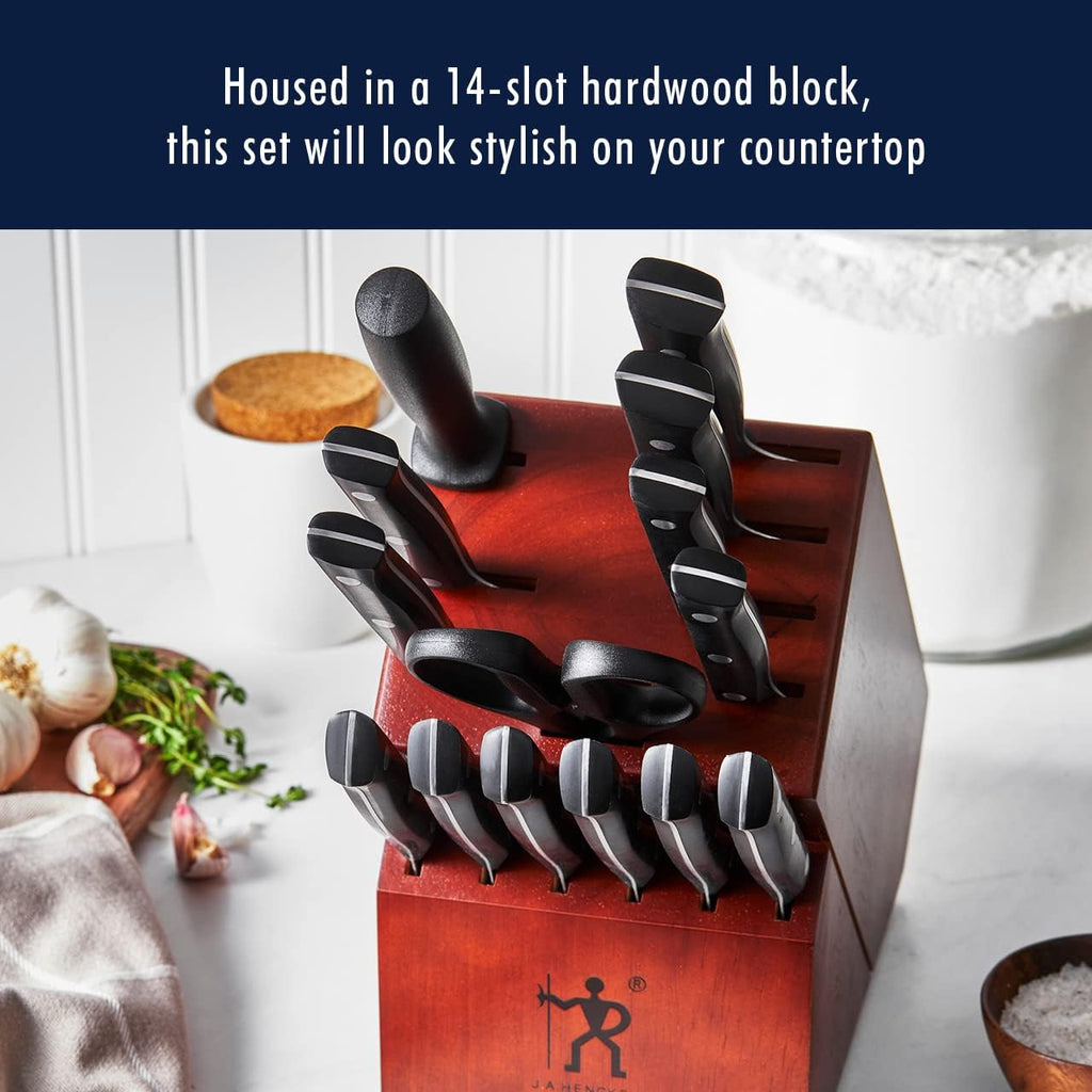 HENCKELS Dynamic Razor-Sharp 15-Piece Knife Set, Chef, Bread, Steak, German Engineered Informed by 100+ Years of Mastery